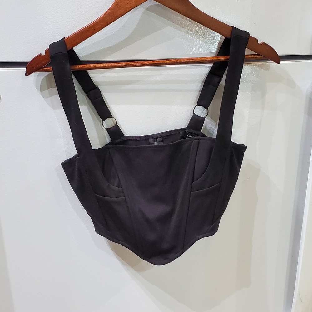 Forever 21 Black Crop Top